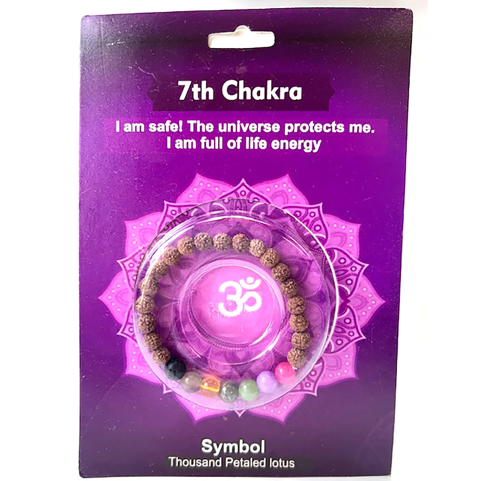 7th Chakra Rudraksha bracelet